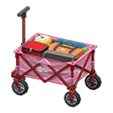 Utility wagon Pink Fabric color Red