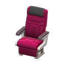 Animal Crossing Vehicle cabin seat|Black Headrest cover Berry red Image