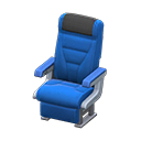 Vehicle cabin seat Black Headrest cover Blue