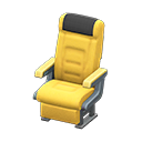 Vehicle cabin seat Black Headrest cover Yellow