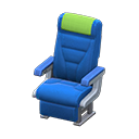 Vehicle cabin seat Green Headrest cover Blue