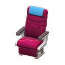 Vehicle cabin seat Light blue Headrest cover Berry red