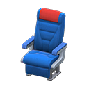 Vehicle cabin seat Red Headrest cover Blue