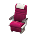 Vehicle cabin seat White Headrest cover Berry red