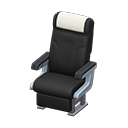 Vehicle cabin seat White Headrest cover Black