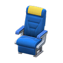 Vehicle cabin seat Yellow Headrest cover Blue