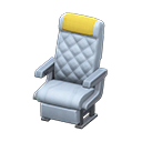 Vehicle cabin seat Yellow Headrest cover Gray