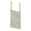 Vertical split curtains Plain Curtain design Brown