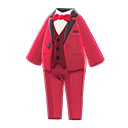 Vibrant tuxedo Red