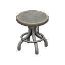 Vintage stool Silver