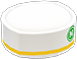 Animal Crossing White & yellow paper restaurant cap Image