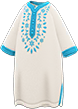 White Moroccan dress