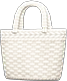 White basket bag