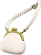 White clasp purse