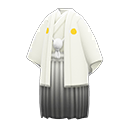 Animal Crossing White white hakama with crest Image