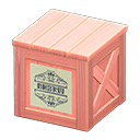 Wooden box Antique Label Pink