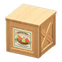 Wooden box Fruits Label Natural