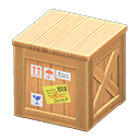 Wooden box Shipping stickers Label Natural