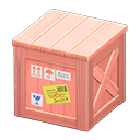 Wooden box Shipping stickers Label Pink