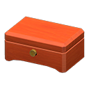 Wooden music box None Lid design Cherry wood