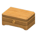 Wooden music box None Lid design Light wood