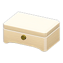 Wooden music box None Lid design White wood