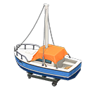 Animal Crossing Yacht|Dolphin Logo Blue Image