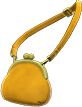 Yellow clasp purse