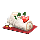 Yule log White