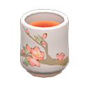 Yunomi teacup Plum blossoms