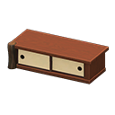 Animal Crossing Zen lowboard|Dark wood Image