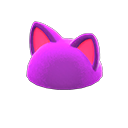 flashy pointy-ear animal hat Purple