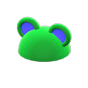 flashy round-ear animal hat Green