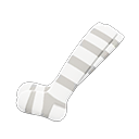 horizontal-striped tights White