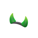 impish horns Green