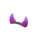 impish horns Purple