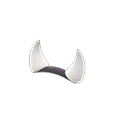 impish horns White