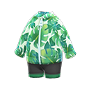 Leaf-Print Wet Suit