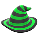 mage's striped hat Green