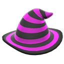 mage's striped hat Purple