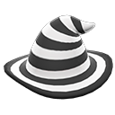 mage's striped hat White
