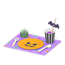 spooky table setting Orange