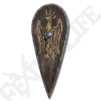 Hawk Crest Wooden Shield