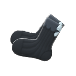 Back-bow Socks Black
