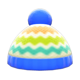 Colorful Striped Knit Cap