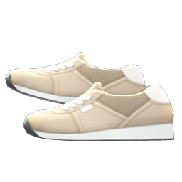 Faux-suede Sneakers Beige