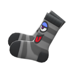 Funny-face Socks Black