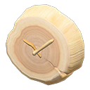 Log Wall-Mounted Clock