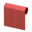 Red Perforated-Board Wall