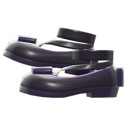 Shiny Bow Platform Shoes